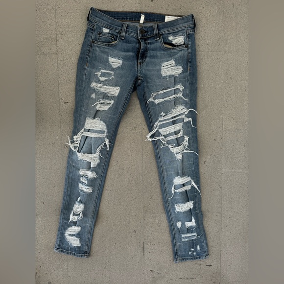 Rag n Bone ripped jeans size 24 - Picture 2 of 3